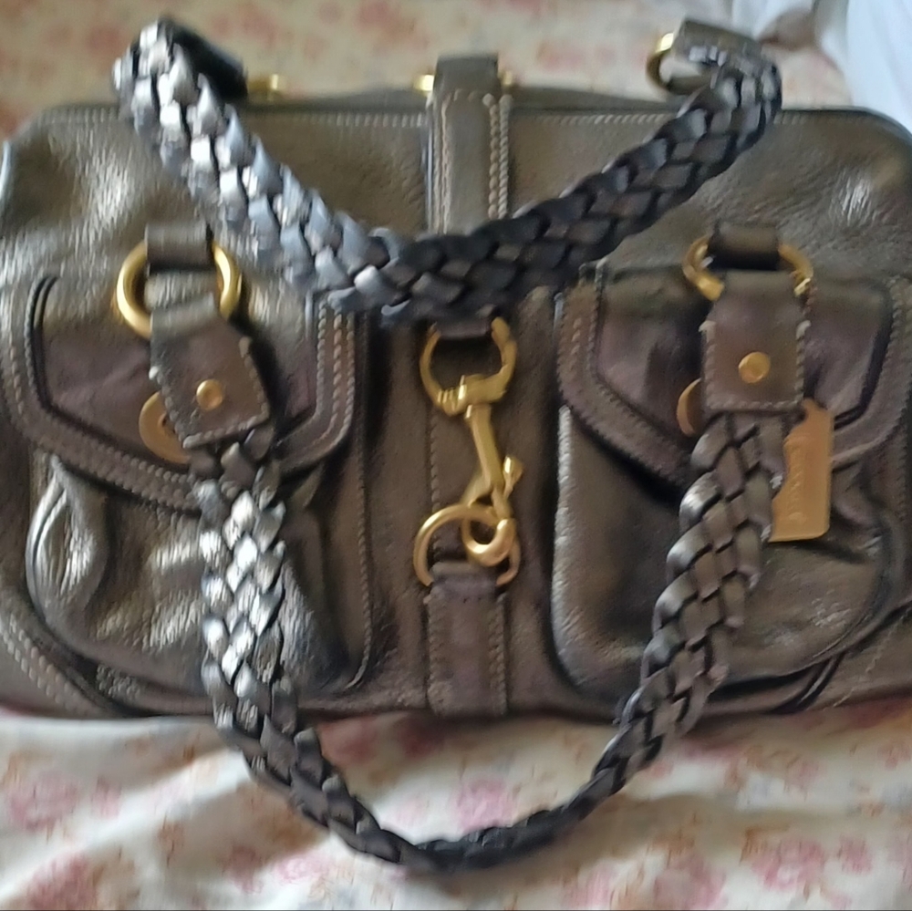 COACH Daphne Pewter Satchel